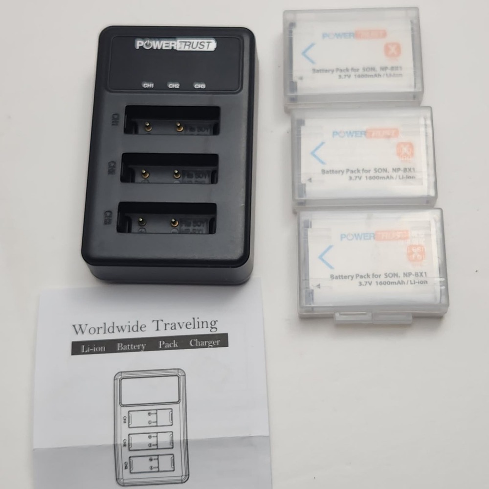 Power Trust - Triple Li-ion battery charger